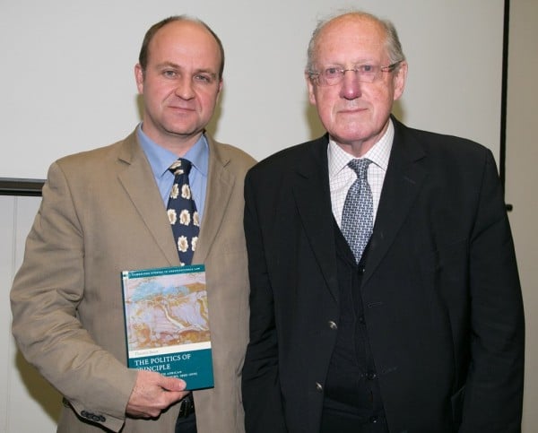 Photo of Book by Theunis Roux, “The Politics of Principle: The First South African Constitutional Court, 1995 – 2005” is launched at STIAS