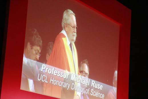 Photo of STIAS Fellow Michael Ruse receives Honorary Doctorate from University College London