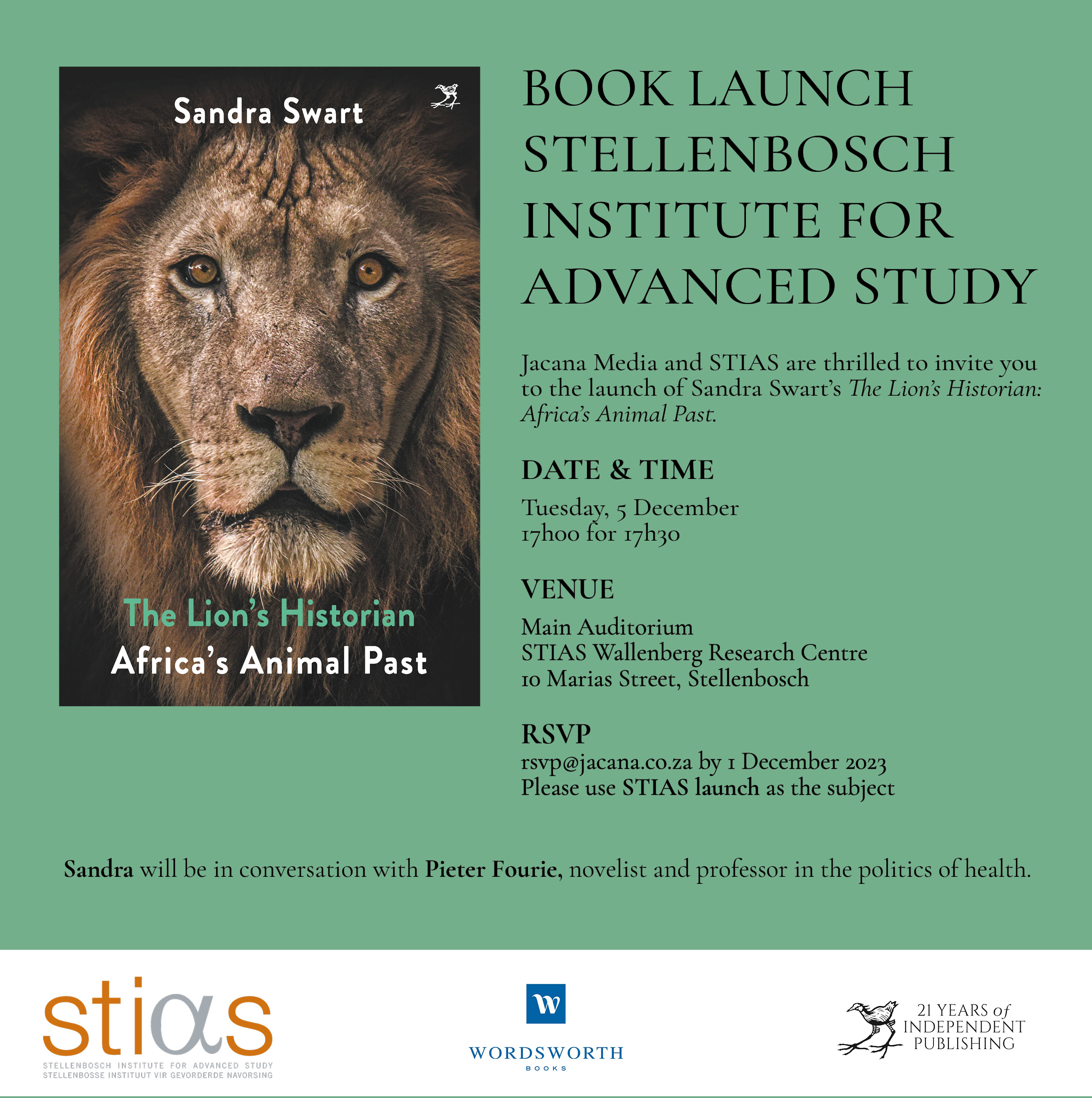 Photo of The Lion's Historian: Africa's Animal Past by Sandra Swart