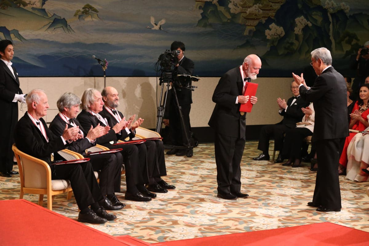 Photo of Athol Fugard at the 26th Praemium Imperiale Awards Ceremony