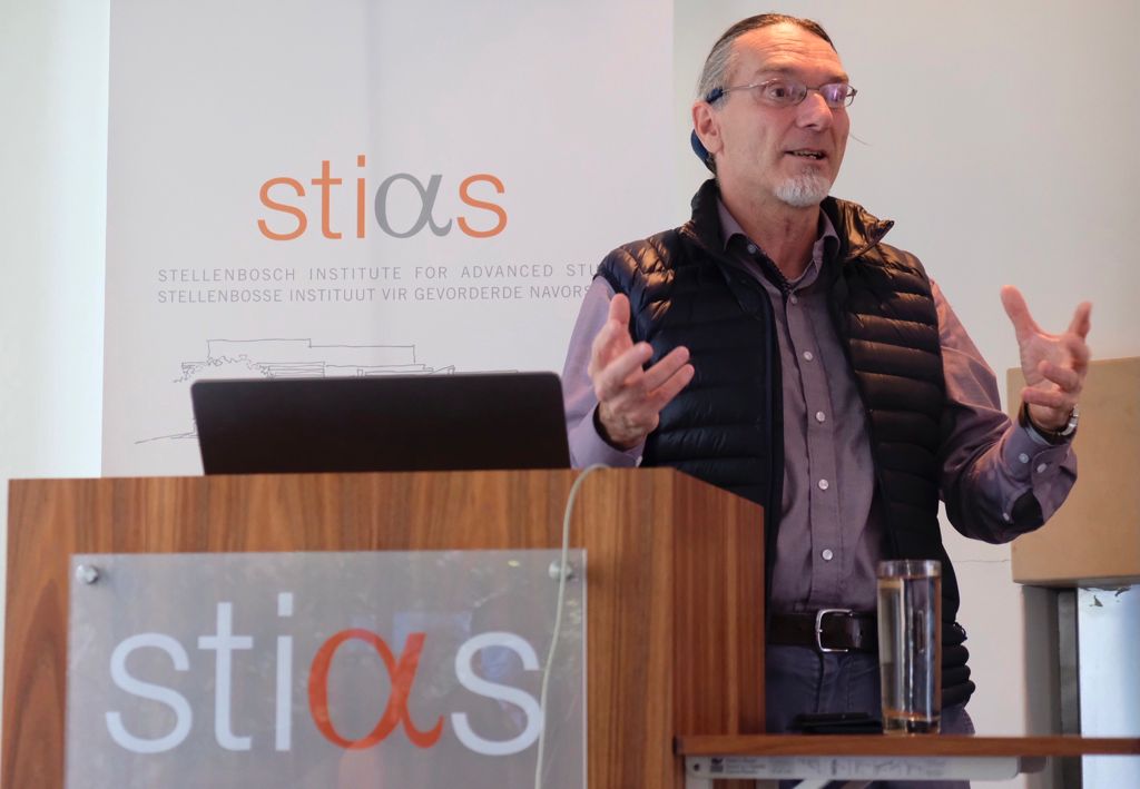 STIAS fellow Andreas Wagner during his public webinar on 12 August 2021